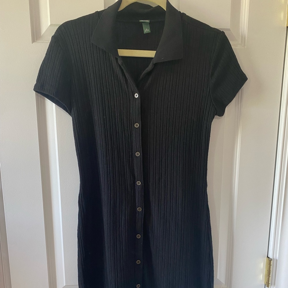 Black mini dress